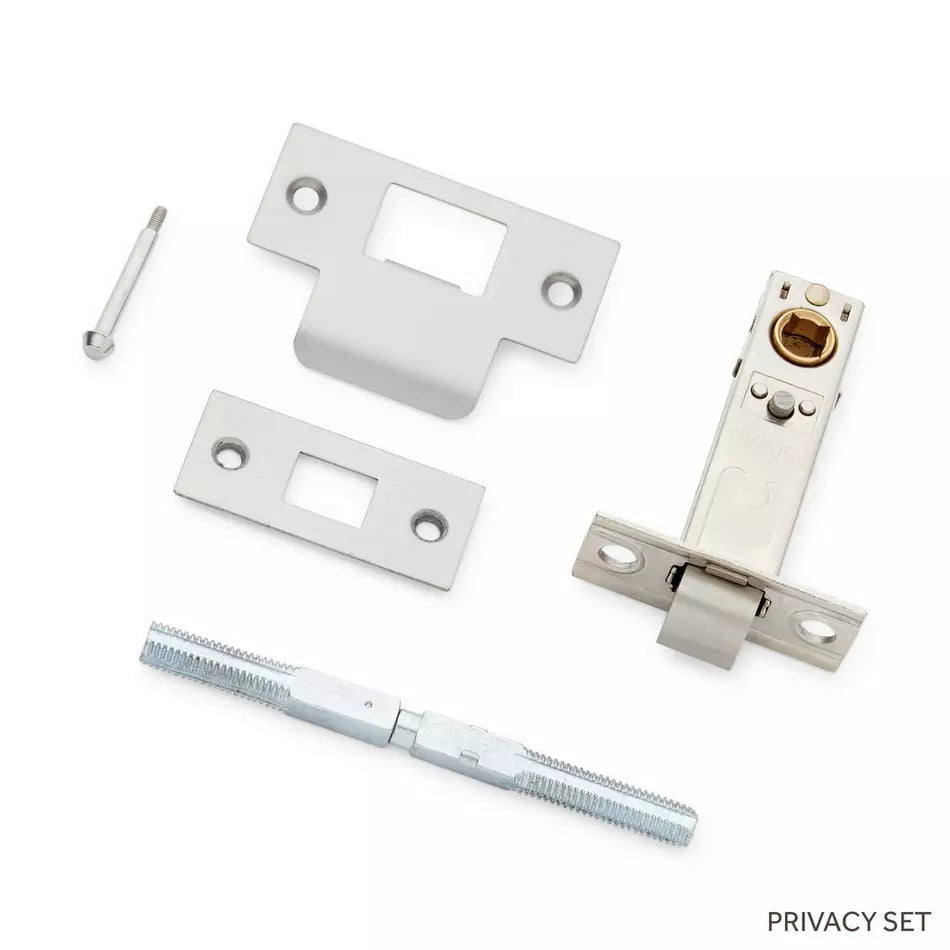 Satcher Brass Privacy Interior Door Set - Left Hand - Antique Brass