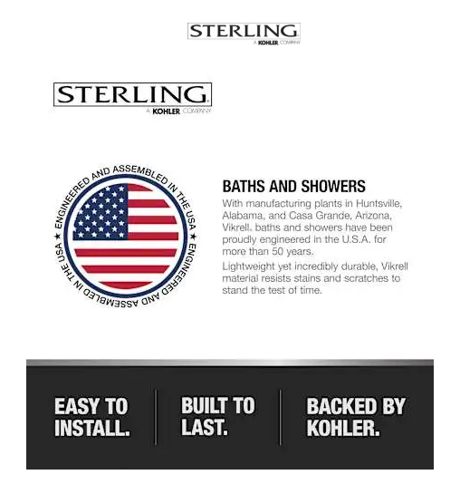 Sterling Ensemble Shower Back Wall Panel