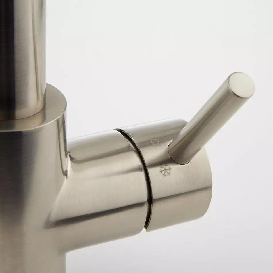 Signature Hardware Levi Kitchen Faucet | Pull-Down Spring Spout | Brushed Nickel