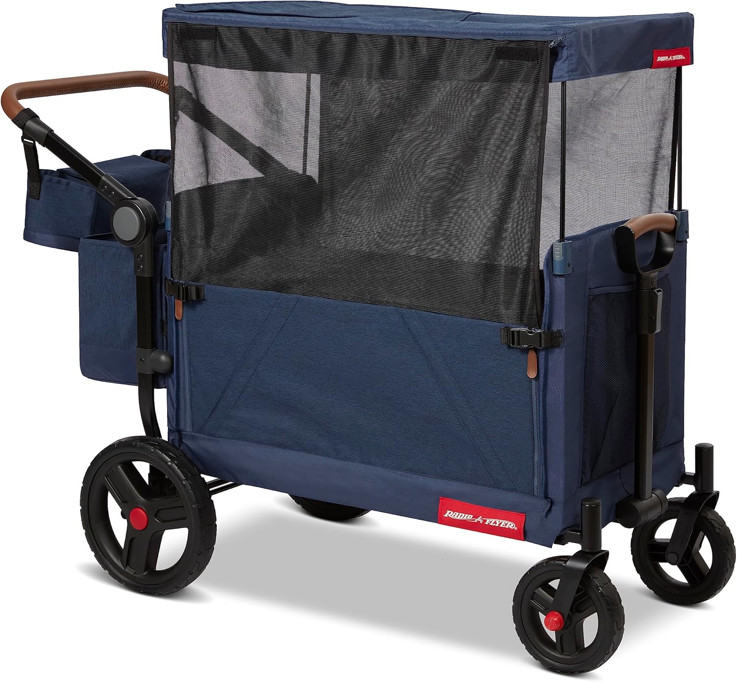 Radio Flyer Atlas Stroll N Wagon, Folding Wagon for 1+ Years - Blue, NEW